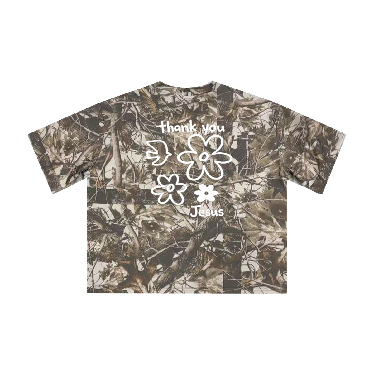 "Thank you Jesus" CAMO TEE