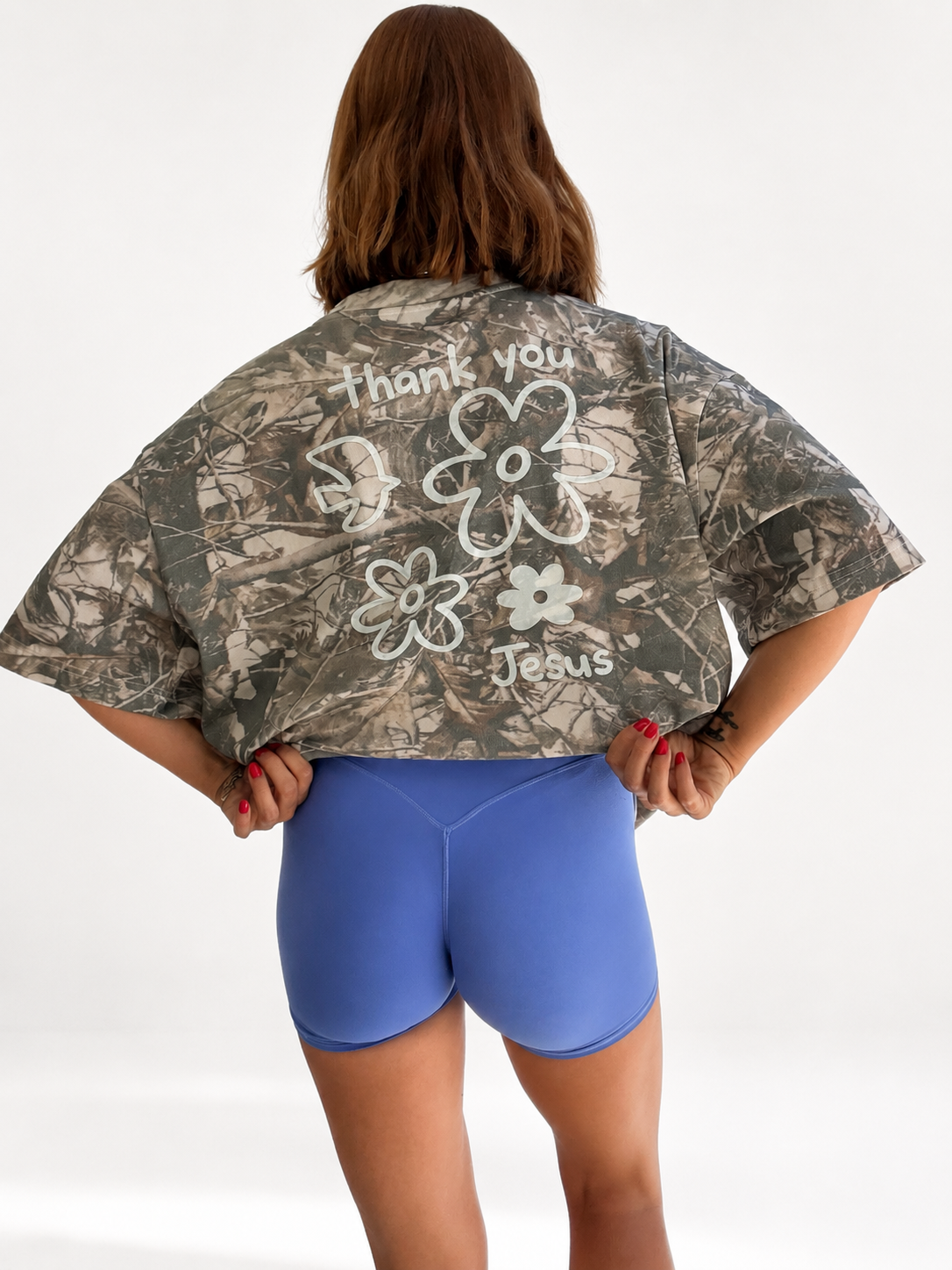 "Thank you Jesus" CAMO TEE
